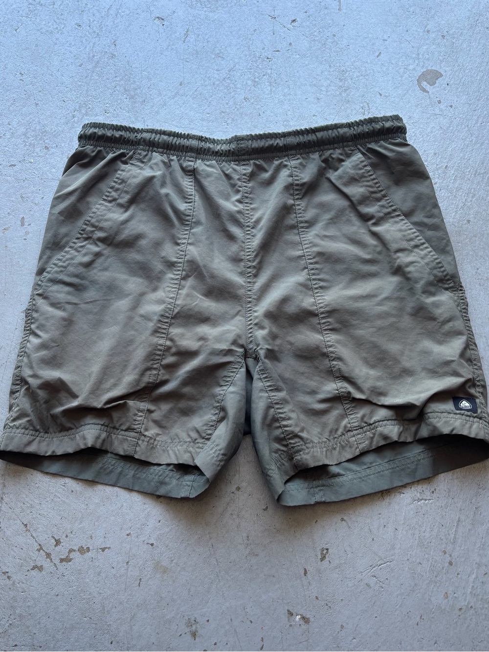 Nike ACG Men's Olive Green Elastic Waist Shorts